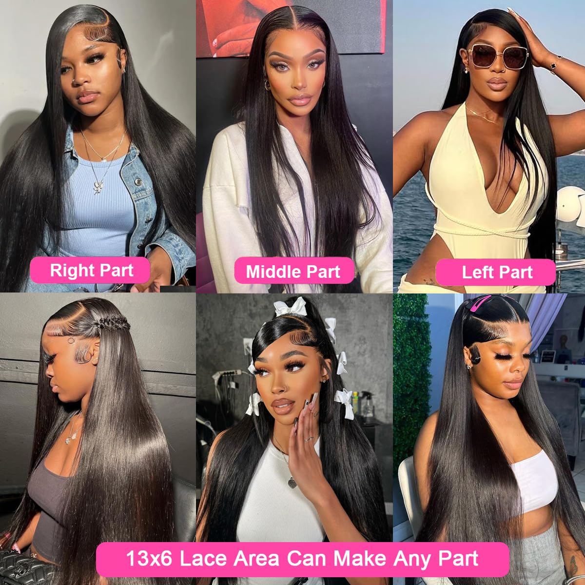 AUOU 30 Inch 13x6 Lace Front Wigs Human Hair 200 Density Straight HD Lace Front Wigs Human Hair Pre Plucked 13x6 Lace Frontal Straight Human Hair Wigs for Women Glueless Wigs Human Hair Natural Color