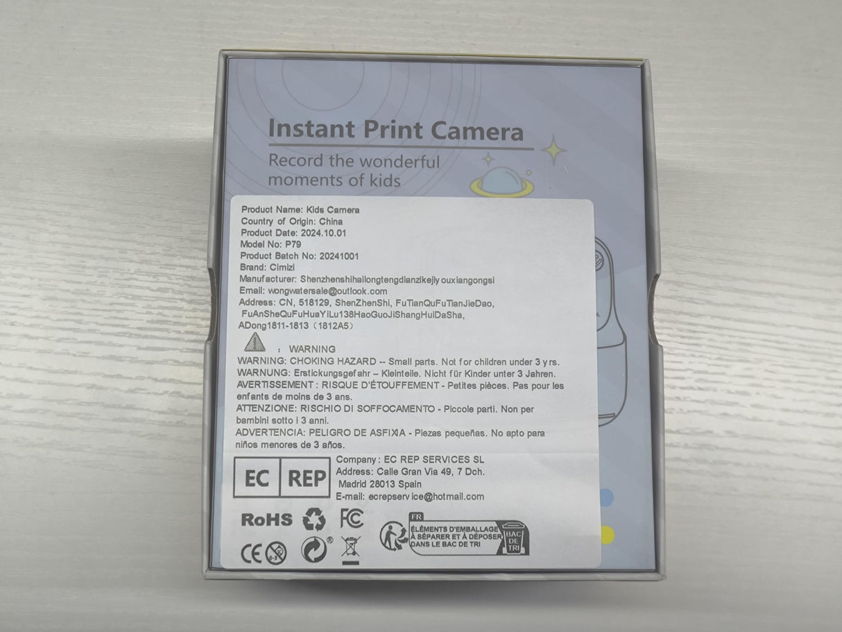 Kids Instant Digital Cameras for Boys and Girls, 1080P HD Dual-Lens Selfie Digital Camera with Print Paper & 32G Card, Christmas Birthday Gifts Toys for Toddler and Teenagers Age 3-16 Years Old