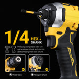TGFTGF Impact Hex Head Allen Wrench Drill Bit Set, 24PCS, 4-inch (Metric & SAE), Premium S2 Steel 1/4" Hex-Shank Hex Bit Set, CNC Machined Magnetic Screwdriver Bit Set, Storage Box, Automotive Home
