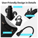 HBN Outdoor Timer Outlet Waterproof, 24 Hour Mechanical Light Timers for Electrical Outlets Outdoor Weatherproof, 2 Grounded Outlets for Christmas Lights, Pool Pump, 15A 1/2HP