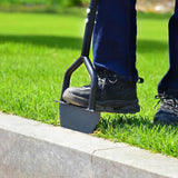 Orcela Lawn Edger Tool, Half Moon Saw Tooth Lawn Edger with T-Grip Handle
