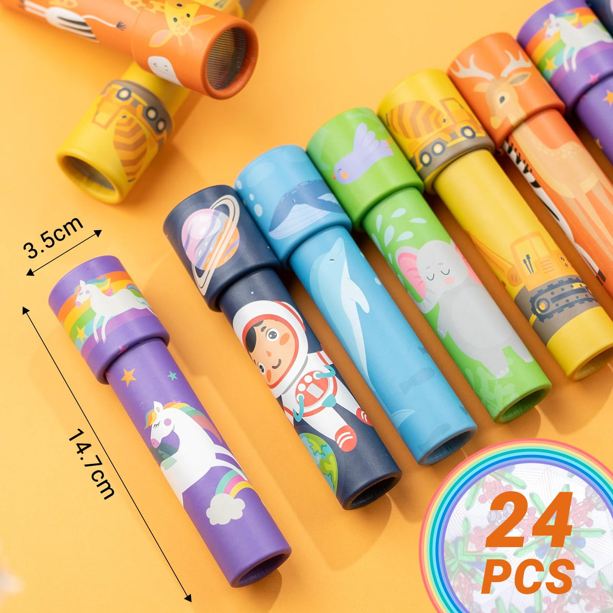 iKeelo 24PCS Kaleidoscope, Party Favor Goodie Bag Filler for Kids Birthday