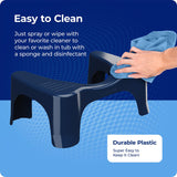 Squatty Potty Simple Bathroom Toilet Stool, Galaxy Blue 7", Ergonomic Stool – Posture-Enhancing Bathroom Footrest for Improved Digestion & Constipation Relief