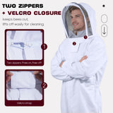 LONGADS Bee Suit for Men, Full Body Beekeeper Suit with Gloves and Veil L