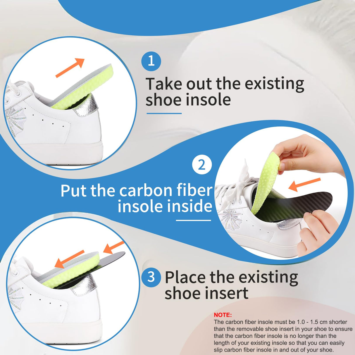 1 Pair Carbon Fiber Insole for Men Women Rigid Carbon Fiber Shoe Insert Carbon Fiber Foot Plate for Hallux Rigidus Limitus, Turf Toe，Morton's Toe (11.85” / 300mm - Men's 12.5 / Women's Size 13.5)