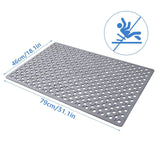 Large Shower Mats for Inside Shower,46×79 cm Anti Slip Bath Mat with Drain Holes,Bath Mat for Bathtub & Shower Cubicle | Easy Drain & Machine Washable 1