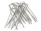 Stainless Steel Landscape Garden Staples Pins, 6-inch, 11 Gauge, Unlike Imposters Won't Rust - Perfect for Landscape Fabric, Irrigation Lines - 100 Pack