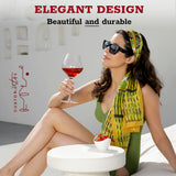 Gusto Nostro Crystal Wine Glasses Set of 4, 22 Oz Long Stem Modern Wine Glasses for White and Red Wine, Dishwasher Safe, Fancy, Elegant, Large and Tall Wine Glass for Wedding Christmas Anniversary