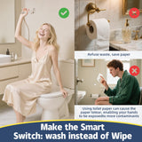 Vayzluiy Handheld Toilet Bidet Sprayer for Toilet-Adjustable Water Pressure Control with Bidet Hose for Feminine Wash, Stainless Steel Brushed Nickel Cloth Diaper for Baby Wash (Matte Black, 1)