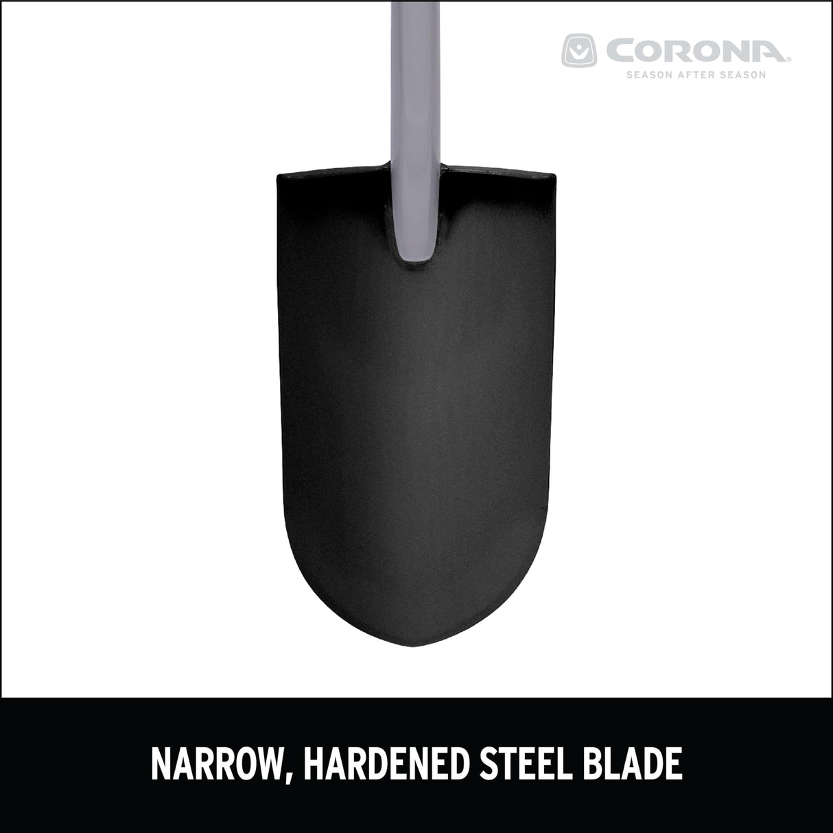 Corona Tools DigMASTER Nursery Shovel with ComfortGEL Grip, Heavy-Duty Steel Blade, Ergonomic Handle for Planting, Transplanting & Landscaping, Professional Garden Spade