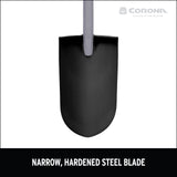 Corona Tools DigMASTER Nursery Shovel with ComfortGEL Grip, Heavy-Duty Steel Blade, Ergonomic Handle for Planting, Transplanting & Landscaping, Professional Garden Spade