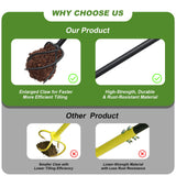 Hand Tiller Garden Tool 3 Ft Garden Claw Hand Tool Sturdy Garden Hand Tiller for Gardening Labor Saving Twist Tiller for Soil Tillage, Weed Control Lawn Aeration