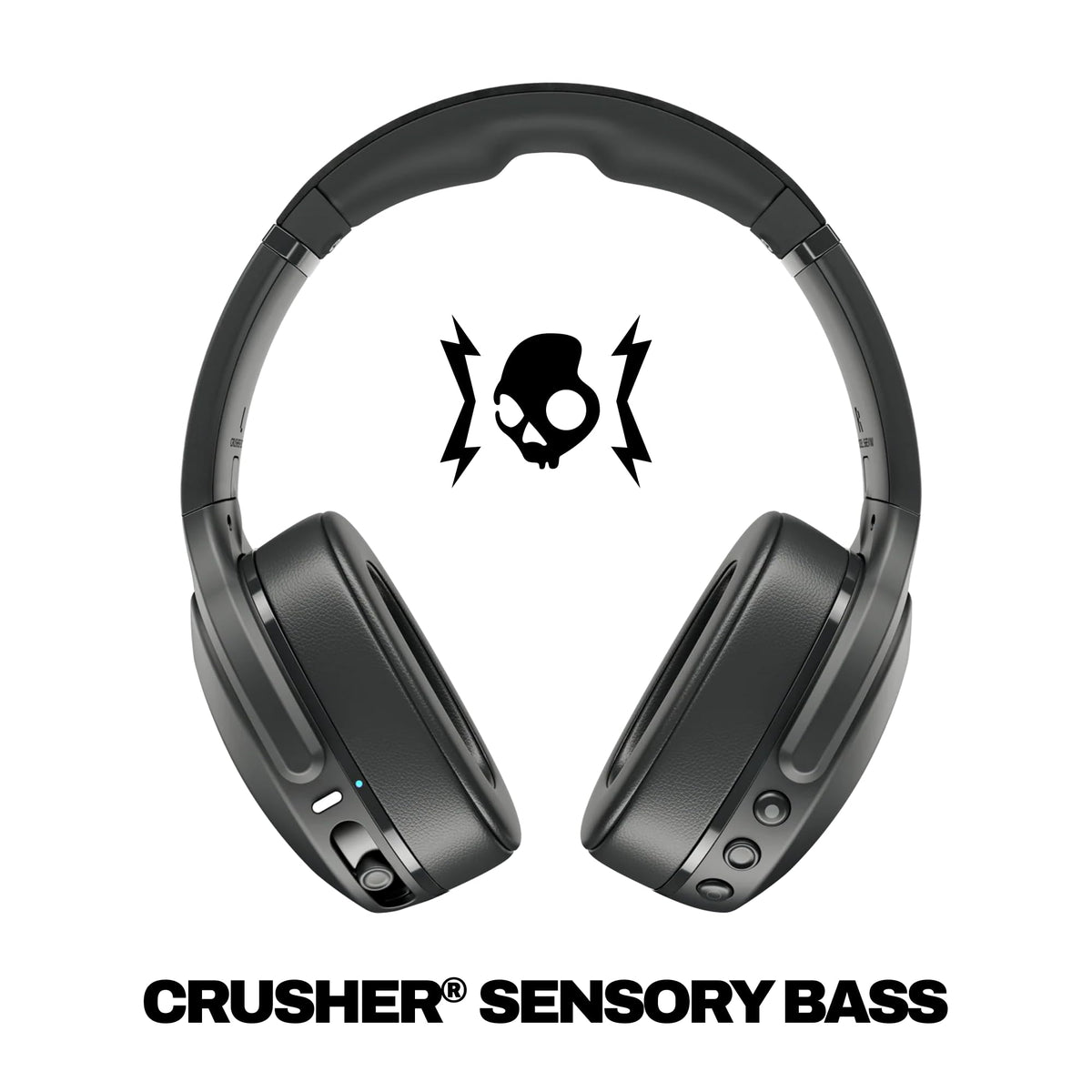Skullcandy Crusher Evo Wireless Multi-Sensory Bass Headphones - True Black
