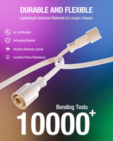 SAYSOLAK Y-Splitter for Eufy Permanent Outdoor Lights E22, S4 & Linkind HP5, Y-Shaped Extension Cable (1 Female to 2 Male) Compatible with Eufy E22, S4 & Linkind HP5 Light for Halloween, Christmas