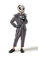 5 PCS Kids Jack Costume Set for Christmas Halloween - Includes Gloves Mask for Boys Ages 3-12