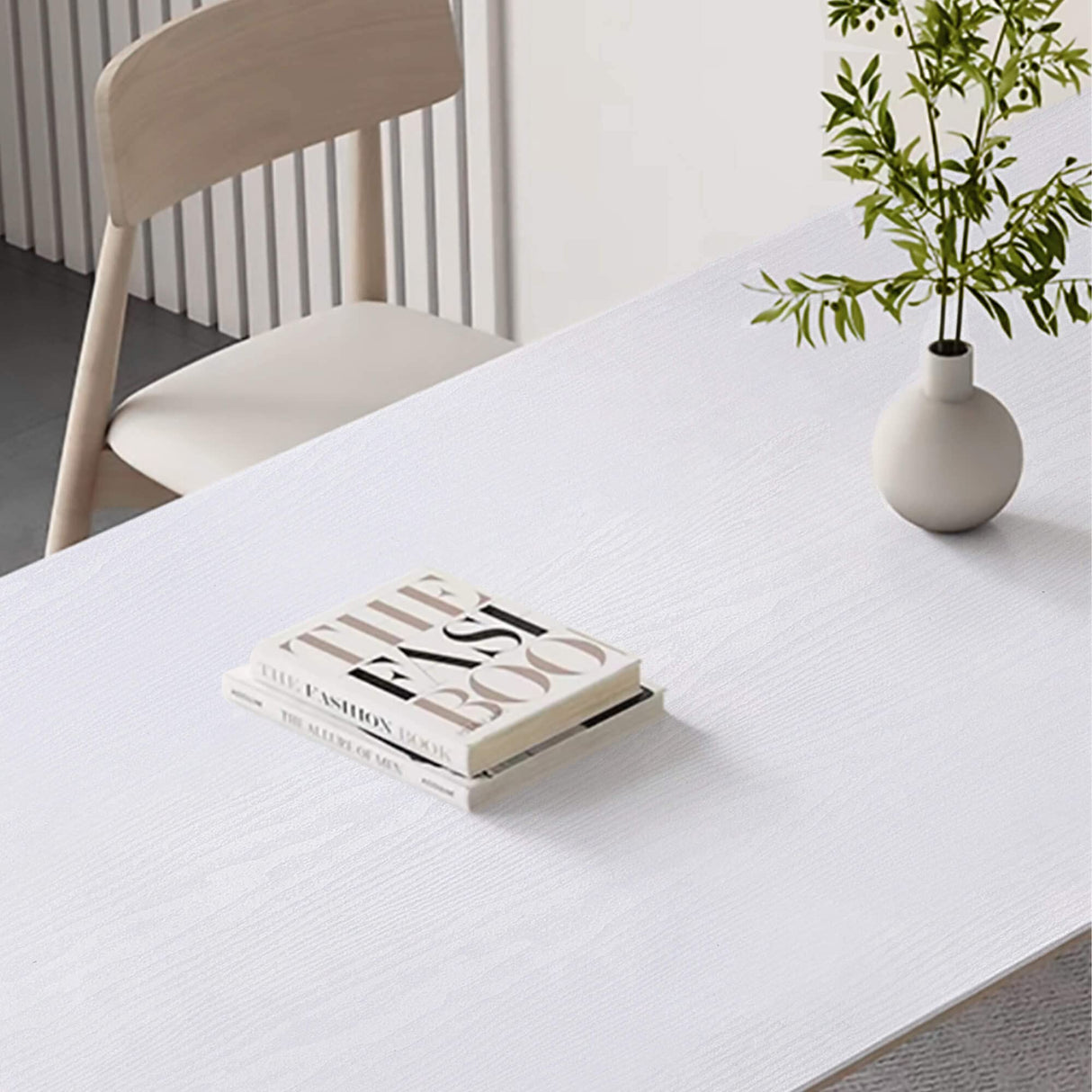 Heroad Peel and Stick Wallpaper 17.5" x 197" Wood Contact Paper Wood Wallpaper White Wood Grain Contact Paper Thicken Textured for Cabinets and Drawers Countertops Waterproof Self Adhesive Vinyl