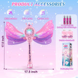 Britik Bubble Wand for Kids, LED Light Music Bubble Toys Girl Gifts Age 3+
