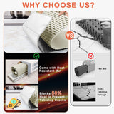 FYY Extra Large Warming Mat for Food with Heat Resistant Pad, Prevent Countertop Cracks, Keep Meal Warm, Rapid and Full Surface Heating, 6 Temp Settings, 6H Timer, Rollable Portable Food Warmer Khaki