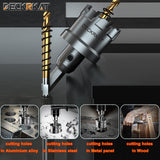 3-3/8" TCT Hole Saw for Hard Metal, Heavy Duty 85mm Tungsten Carbide Tipped Hole Cutter with Spring-Loaded Pilot Drill Bit for Stainless Steel, Metal, Iron, and Plastic.