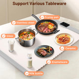 Warming Mat for Food, Food Warming Mat, White Elephant Gifts, Portable Electric Warming Tray for Food,with 5 Temperature Settings,Heating Mat for Food,Food Warmer for Buffet Party, Daily Use