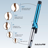 BaBylissPRO Nano Titanium 1 inch Curling Iron with Extended Barrel, Professional Spring Hair Curler for Medium to Longer Hair Types