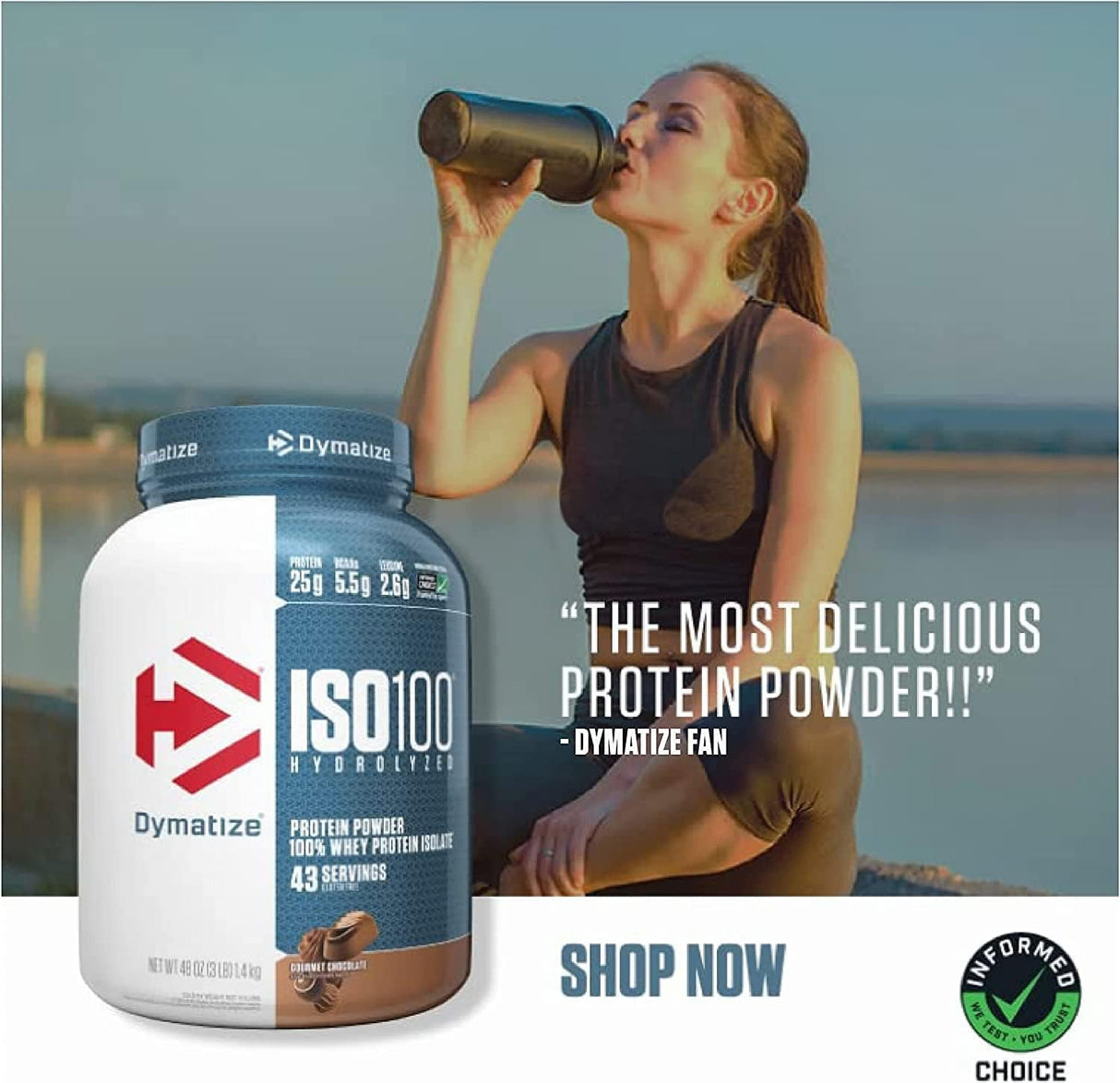 Dymatize ISO 100 Whey Protein Powder with 25g of Hydrolyzed 100% Whey Isolate, Vanilla 5 Pound, Package may vary