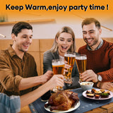 Saker Food Warming Mat,Electric Warming Tray for Food, Adjustable Heating Mat for Countertop with 3 Temperature Settings & Child Lock, Portable Foldable Food Warmer for Party, Buffet, Daily Use