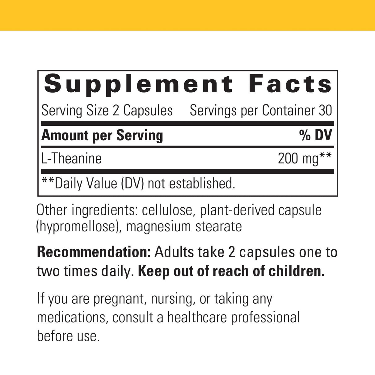 Integrative Therapeutics L-Theanine - Amino Acid Supplement for Stress & Relaxation Support* - Vegan, Gluten-Free & Dairy-Free - 60 Capsules (30 Servings)