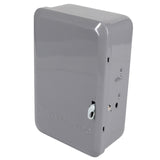 Intermatic T104 24-Hour Mechanical Timer Switch - 208–277 VAC, DPST, Indoor Metal Enclosure, Heavy-Duty, Manual Override, 40 Amp - Ideal for Lights, Pumps, Fans, and HVAC Systems
