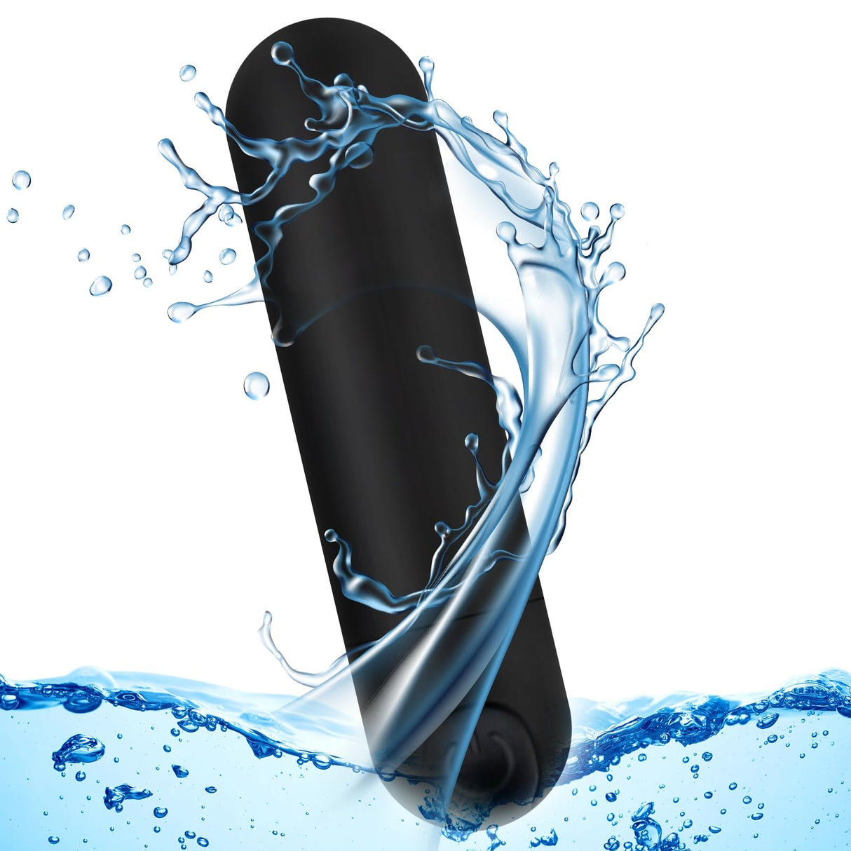 Kverg Percussion Handheld Electric Back Massager - Mini Waterproof&Rechargeable Handheld Deep Tissue Neck Back Massager（Black）