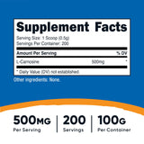 Nutricost L-Carnosine Powder 100 Grams (200 Servings) - Non-GMO