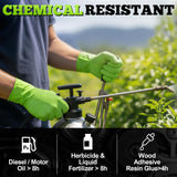 TitanFlex Heavy Duty Green Industrial Nitrile Gloves, 8-mil, Medium, Box of 50, Latex Free, Raised Diamond Texture Grip, Powder Free, Food Safe, Rubber Gloves, Mechanic Gloves