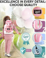 Naturally KIDS Toddler Backpack w. Plush Pink Triceratops Toy Kids Gift 2-5