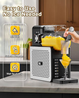 Fiii Slushie Machine 92 oz, Slushy Machine for Home, 6 Preset Programs, Quiet Operation, LED Display, Auto-Clean, No Ice Needed, Perfect for Milkshakes, Margarita Smoothie, Frappes and More