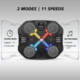 Music Boxing Machine Sport Toys for Kids,Wall Mounted Bluetooth Smart Punching Target,Training Pad Toy with Boxing Glove,Ideas Toys for Boys Girls Kids 3 4 5 6 7 8 9 10 11 12+ Years Old (Black)
