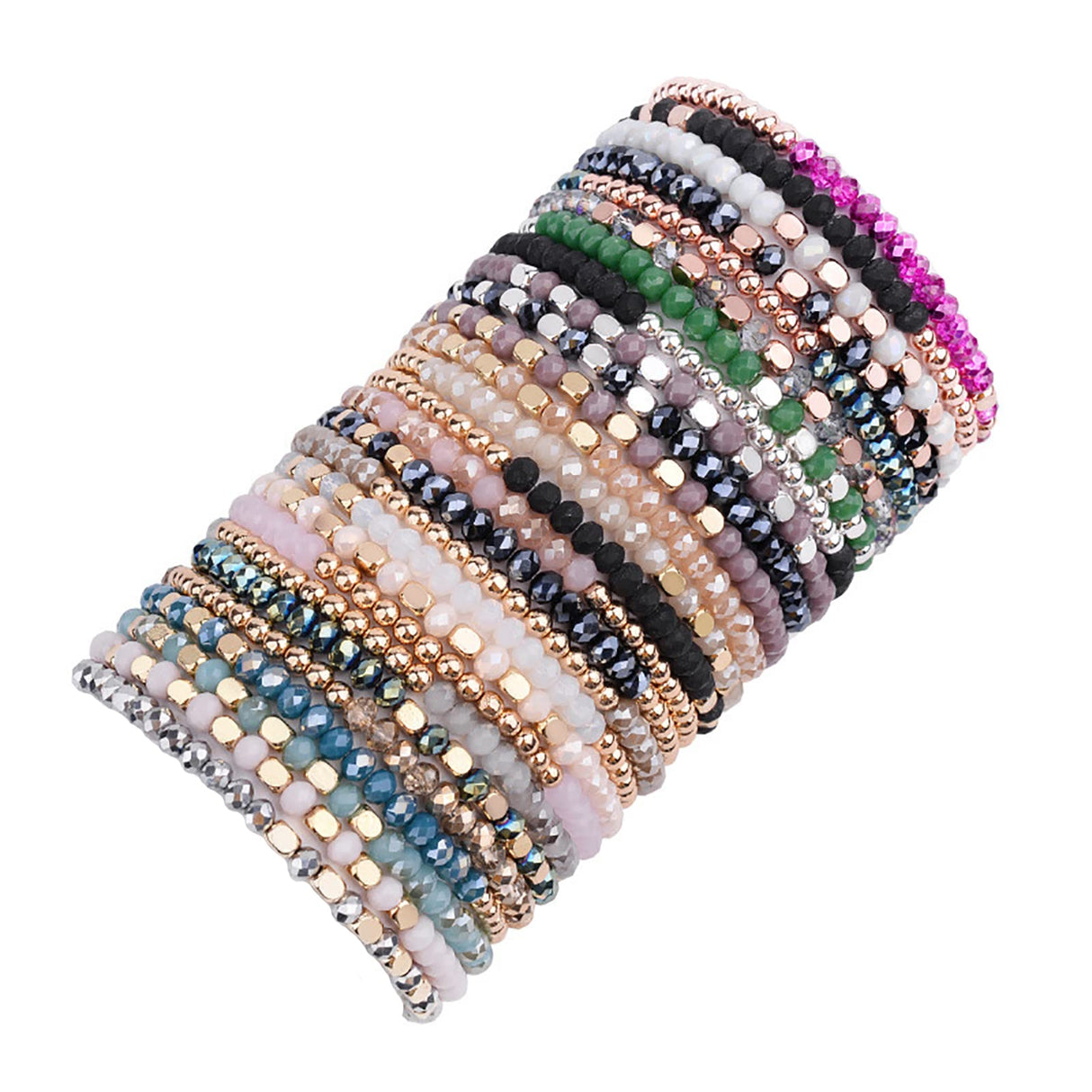 WAINIS 27Pcs Delicate Boho Beaded Bracelets