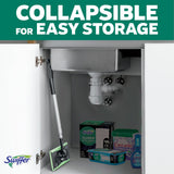 Swiffer Sweep & Mop Deluxe 2-in-1 Floor Mopping and Sweeping Kit, Multi-Surface Kit for Floor Cleaning, Kit Includes 1 Sweeper Device, 5 Heavy Duty Dry Sweeping Cloths, 6 Heavy Duty Wet Mopping Cloths