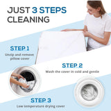 Sasttie Wedge Pillow, 12 Inch Memory Foam Bed Wedge Pillow for Sleeping, Acid Reflux, Back Pain, Post Surgery, and Snoring, Designed with Washable Cover, Solid Warm Gray