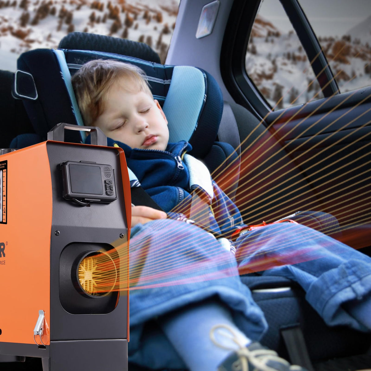 VEVOR 8KW Diesel Heater All in One, Diesel Air Heater with Bluetooth App Control, Portable Parking Heater Automatic Altitude Adjustment Max 18045 ft, Remote Control and LCD, for Vehicles and Indoors