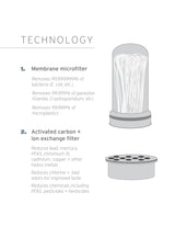 LifeStraw Home — Replacement Membrane Microfilter Filter for Everyday Protection Against Bacteria, Parasites, Microplastics, and 30+ contaminants