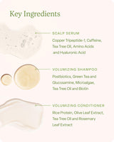 Divi Healthy Hair Goals Bundle - 30ml Hair Serum, 2 Fl Oz Volumizing Shampoo, & 2 Fl Oz Volumizing Conditioner