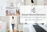 Honeywell Home T9 WiFi Smart Thermostat with 1 Smart Room Sensor, Touchscreen Display, White