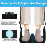 Airplane Foot Hammock, Foot Hammock for Travel Accessories with Ergonomic Removable Foot Divider Design, Airplane Foot Rest, Premium Comfortable Memory Foam & Hardboard for No Feet Clashing