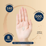 NatureBell Magnesium Glycinate 500mg, 240 Capsules | 100% Chelated & Purified | Sleep, Muscle & Heart Support | 3rd Party Tested, Non-GMO, Gluten-Free