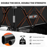 Overmont 400L Double Decker Wagon, 450 lb Capacity, 47.2 in Shelf