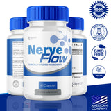 (2 Pack) Nerve Flow Capsules, Official Nerve Flow Pills Made with All Natural Ingredients, Maximum Strength NerveFlow Sciatic Support Supplement with Advanced Vitamins for Women & Men (120 Capsules)