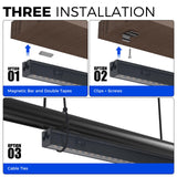Barrina Grow Lights for Indoor Plants, Full Spectrum Sunlight, Black Cover LED Grow Light Bulbs, T5 Grow Light Strip, 1ft Plant Light for Indoor Plants Growing, 3 Mounting Modes, Yellow, 4 Packs
