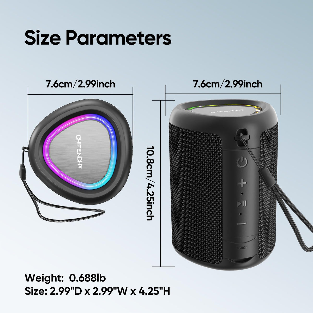Portable Bluetooth Speaker Gift Ideas: Outdoor Travel Essentials Waterproof