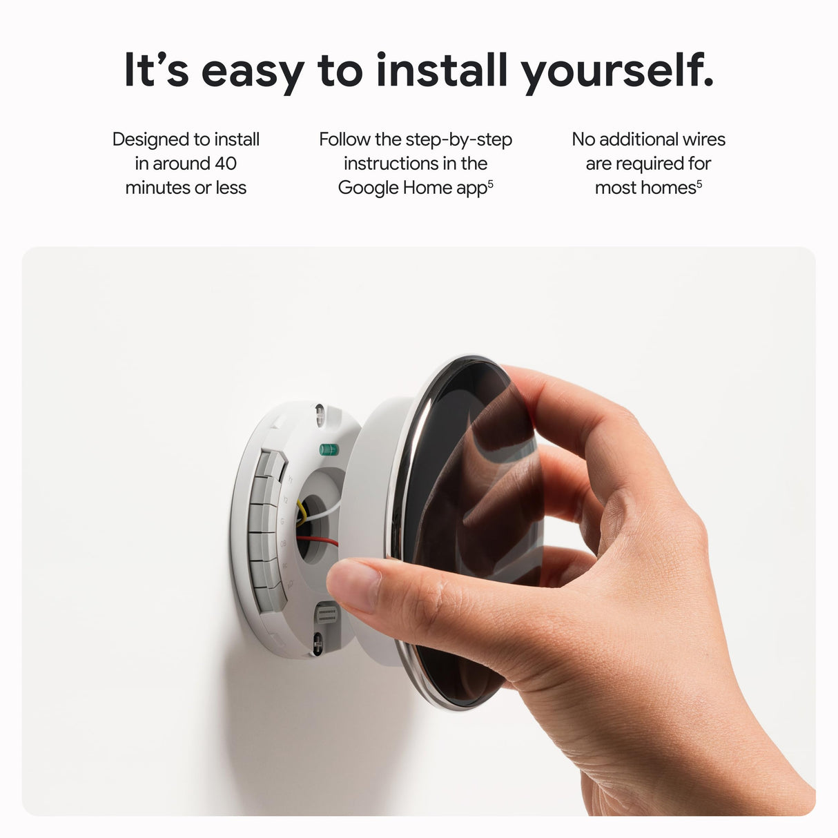 Google Nest Learning Thermostat (4th gen) + Nest Temperature Sensor (2nd gen) - Obsidian