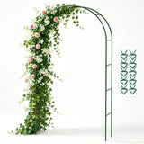 Kelived Metal Garden Arch Trellis for Climbing Plants Outdoor, Garden Arbors and Arches, Wedding Arch Frame Archway, Christmas Party Decoration